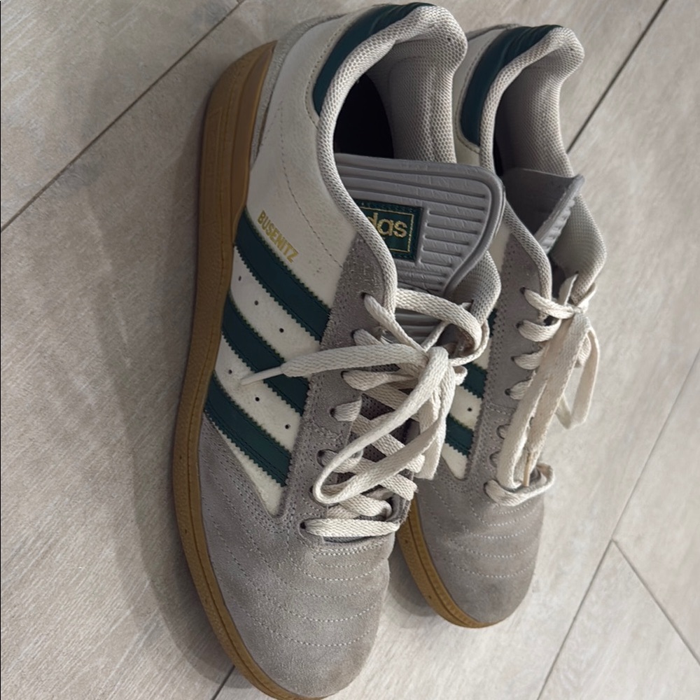 Adidas Busenitz Grey and Green Men's Shoes